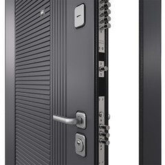 Дверь входная Torex Профи Скай-У левая оскуро - бьянко с зеркалом 860х2050 мм - фото 5