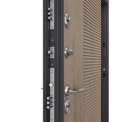 Дверь входная с терморазрывом Torex Роял Техно левая букле графит - астана табачный 880х2050 мм - фото 12