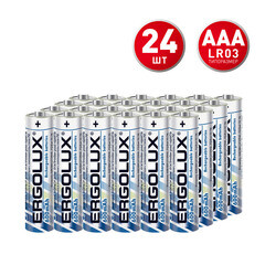 Изображение товара Аккумулятор Ergolux ААА мизинчиковый HR03 1,2 В Ni-MH 600 мАч (24 шт.) (NHAAA600BL2)