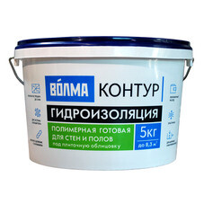 Гидроизоляция полимерная Волма Контур голубая 5 кг