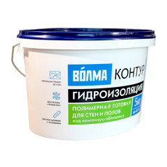 Гидроизоляция акриловая Волма Контур голубая 5 кг - фото 4