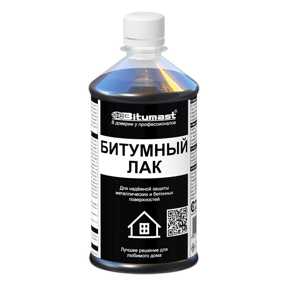 Изображение товара Лак битумный Bitumast 0,45 кг/0,5 л