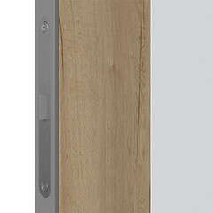 Дверь межкомнатная Urban V вертикаль 600х2000 мм ПВХ эмалекс белая глухая с замком и петлями - фото 3