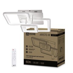Светильник светодиодный накладной IN HOME Elegant Aristo 3000-6500К 60 Вт 20 кв.м белый IP40 с пультом - фото 8