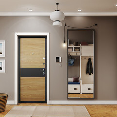 Дверь входная Torex Крафт Форест правая черный шелк - дуб янтарь 860х2050 мм - фото 15