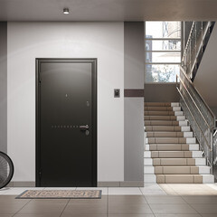 Дверь входная Torex Крафт Форест левая черный шелк - дуб янтарь 860х2050 мм - фото 6