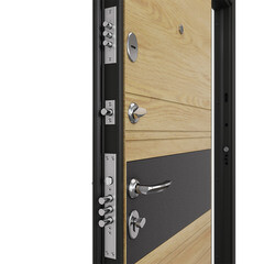 Дверь входная Torex Крафт Форест левая черный шелк - дуб янтарь 860х2050 мм - фото 10