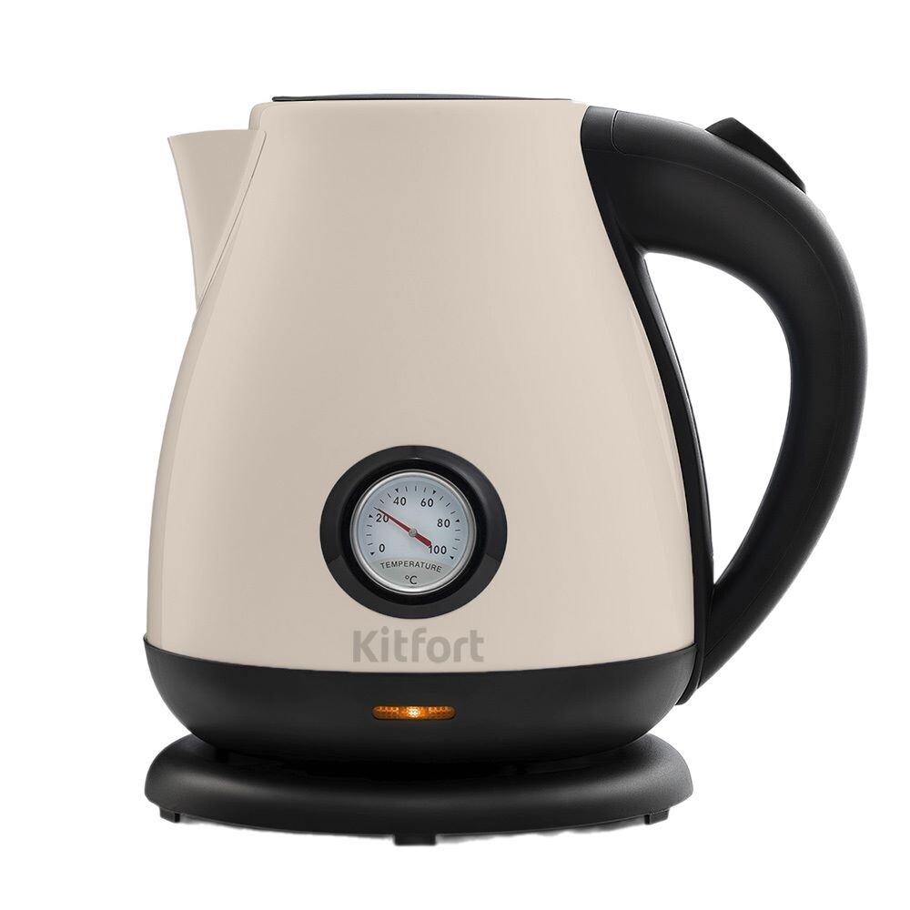Электрический чайник Kitfort КТ-642-3 1,7 л белый/черный