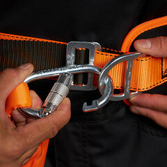 Строп страховочный Delta Plus AN203 лента с амортизатором 2 м оранжевый (AN203200ZD) - фото 4