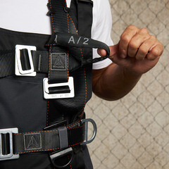 Страховочная система Delta Plus лента с индикатором падения черная (HAR24HXX) - фото 13