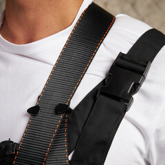 Страховочная система Delta Plus лента с индикатором падения черная (HAR24HXX) - фото 11