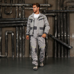 Полукомбинезон рабочий Delta Plus Mach 2 Corporate 52-54 рост 180-188 см серый - фото 7