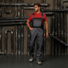 Полукомбинезон рабочий Delta Plus Mach 2 New 52-54 рост 180-188 см светло-серый - фото 7