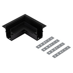 Коннектор для магнитного шинопровода L-образный Эра Nova черный (Б0054782) - фото 4