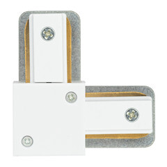 Коннектор для однофазного шинопровода L-образный Эра TR-1PA белый (Б0054465) - фото 2