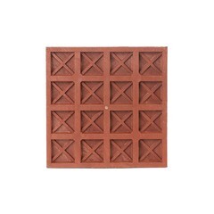 Плитка тротуарная 12 кирпичей 330х330х25 мм красная полимерно-песчаная Lel-Eco - фото 2