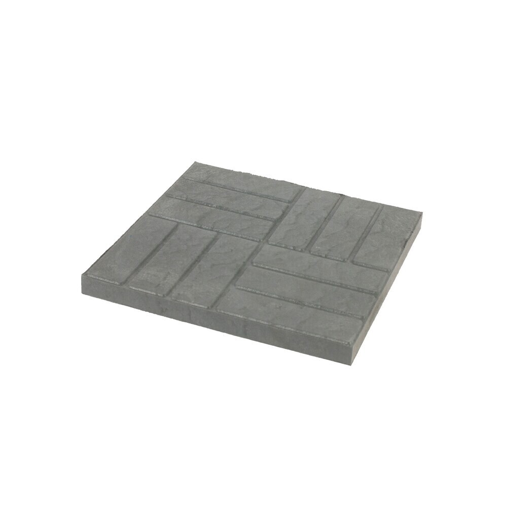 Плитка тротуарная 12 кирпичей 330х330х35 мм серая полимерно-песчаная Lel-Eco