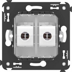 Розетка компьютерная DKC Avanti встраиваемая белая 2хRJ45 (7002280) - фото 2