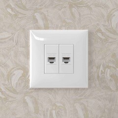 Розетка компьютерная DKC Avanti встраиваемая белая 2хRJ45 (7002280) - фото 4