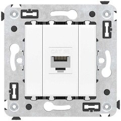 Изображение товара Розетка компьютерная DKC Avanti встраиваемая белая RJ45 (9549964)