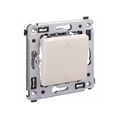 Переключатель DKC Avanti одноклавишный встраиваемый бежевый (7492361) - фото 5