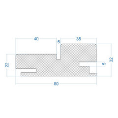 Коробка дверная телескопическая Атум Про X27 80х32х2100 мм ПВХ mild stratum (2,5 шт.) - фото 3