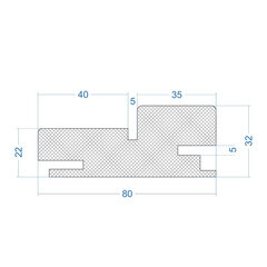 Коробка дверная телескопическая Мона 80х32х2100 мм эмаль светло-серая (2,5 шт.) - фото 2
