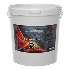Краска по металлу Огнеза ВД-М огнезащитная белая матовая 25 кг - фото 2