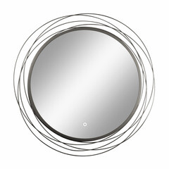 Зеркало настенное с подсветкой Cataluna 600 мм серый муар - фото 3