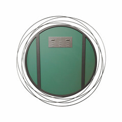 Зеркало настенное с подсветкой Cataluna 600 мм серый муар - фото 6