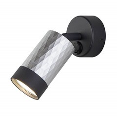 Изображение товара Спот настенный Eurosvet Mizar GU10 35 Вт 4 кв.м черный/хром IP20 (a050500)