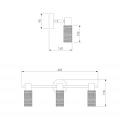 Спот настенный Eurosvet Madison E14 120 Вт 8 кв.м никель/сатин IP20 (00000077098) - фото 3