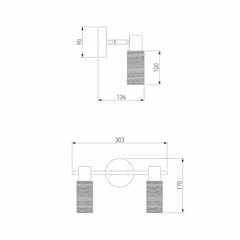 Спот настенный Eurosvet Madison E14 80 Вт 5 кв.м никель/сатин IP20 (00000077097) - фото 2