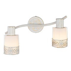 Спот настенный Eurosvet Silvia E14 80 Вт 5 кв.м белый с золотом IP20 (00000071468) - фото 1