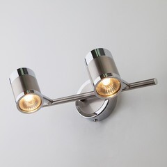 Спот настенный Eurosvet Prime GU10 100 Вт 7 кв.м сатин IP20 (00000081906) - фото 2