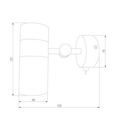 Спот настенный Eurosvet Viero GU10 35 Вт 2 кв.м черный/золото IP20 (a053053) - фото 3