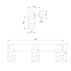 Спот настенный Eurosvet Fente E14 120 Вт 8 кв.м черный/хром IP20 (a050201) - фото 2
