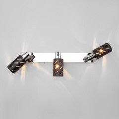 Спот настенный Eurosvet Fente E14 120 Вт 8 кв.м черный/хром IP20 (a050201) - фото 5