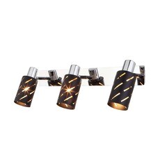 Спот настенный Eurosvet Fente E14 120 Вт 8 кв.м черный/хром IP20 (a050201) - фото 1