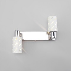 Спот настенный Eurosvet Fente E14 80 Вт 5 кв.м белый/хром IP20 (a050200) - фото 2