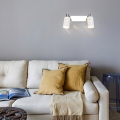 Спот настенный Eurosvet Fente E14 80 Вт 5 кв.м белый/хром IP20 (a050200) - фото 3