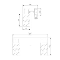 Спот настенный Eurosvet Fente E14 80 Вт 5 кв.м белый/хром IP20 (a050199) - фото 3