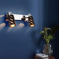 Спот настенный Eurosvet Fente E14 80 Вт 5 кв.м белый/хром IP20 (a050199) - фото 5