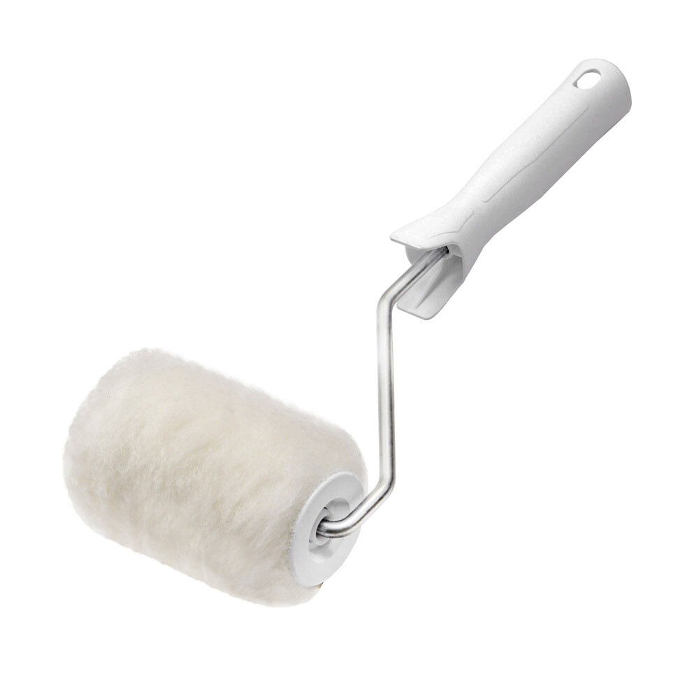 Изображение товара Валик искусственный мех 100 мм d42 мм ворс 12 мм для водной основы с ручкой