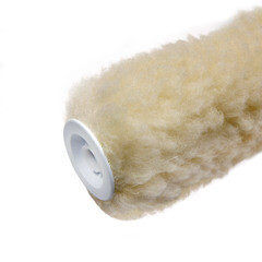 Валик натуральный мех 140 мм d42 мм ворс 12 мм для алкидной основы с ручкой - фото 3