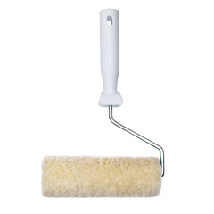 Валик натуральный мех 180 мм d42 мм ворс 12 мм для алкидной основы с ручкой - фото 2