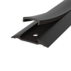 Изображение товара Порог пластиковый одноуровневый стык 42х900 мм венге черный с монтажным каналом