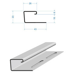J-профиль Docke 3000 мм крем брюле - фото 5