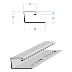 J-профиль Docke 3000 мм сливки - фото 5
