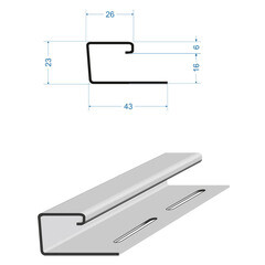 J-профиль Docke 3000 мм капучино - фото 5